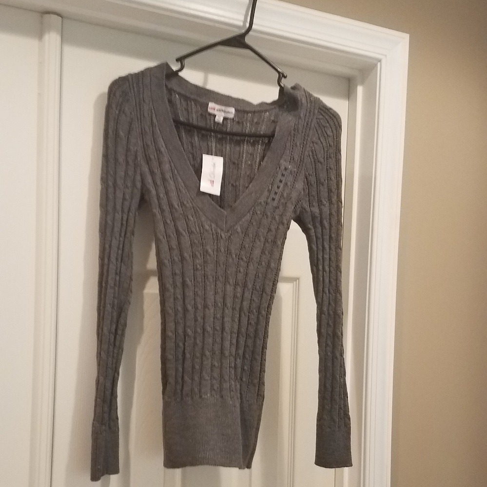 Gray sweater